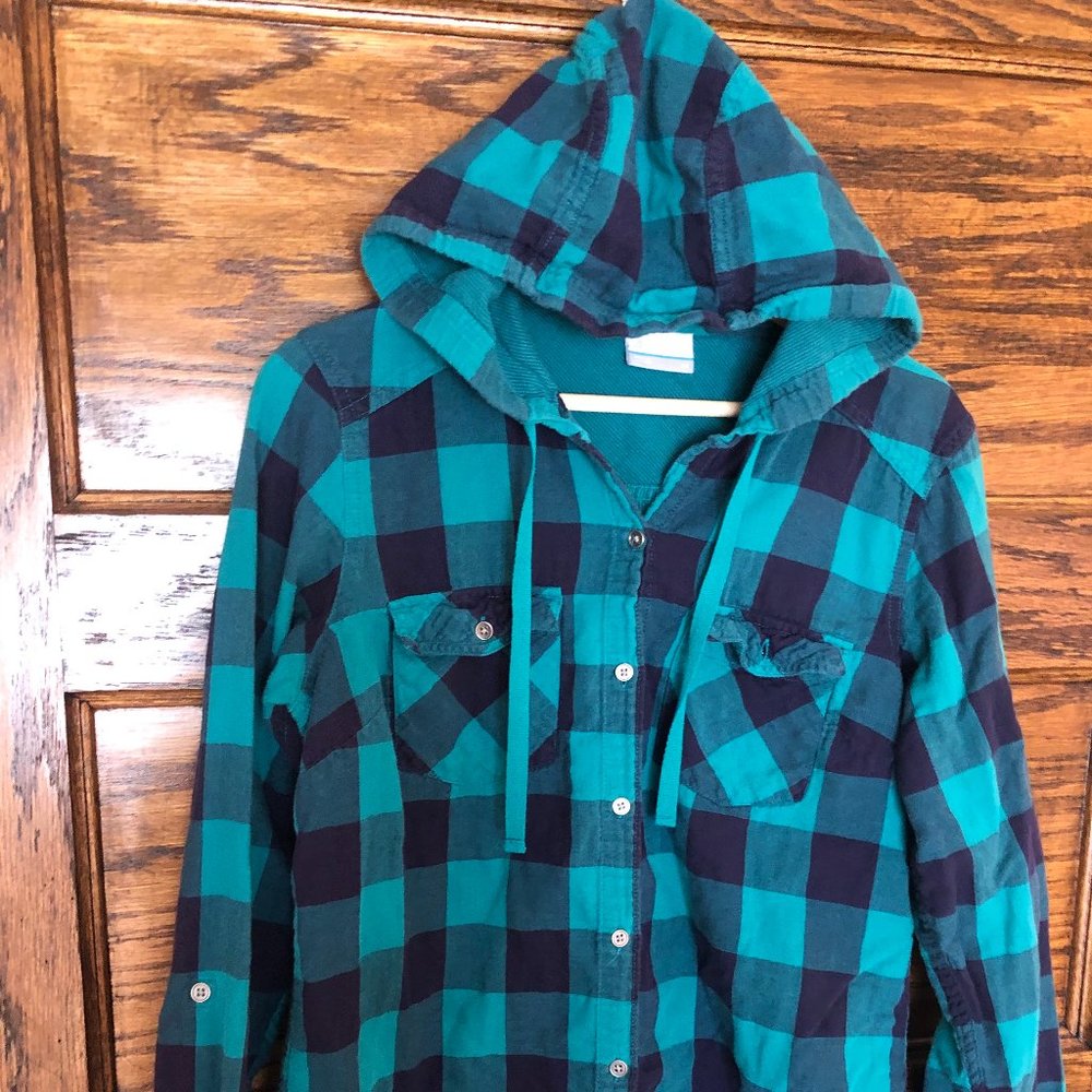 Columbia hooded flannel